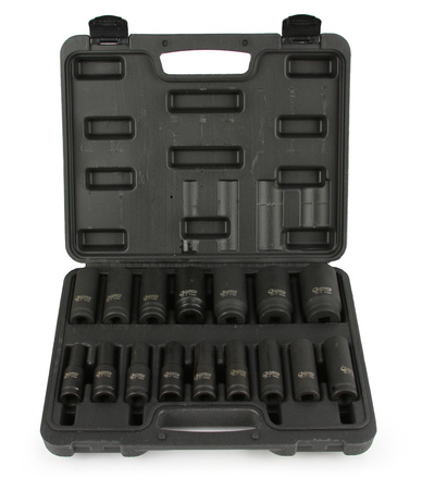 Nasadki udarowe Klucze nasadowe Zestaw 1/2" 10-32 mm 16 sztuk BJC