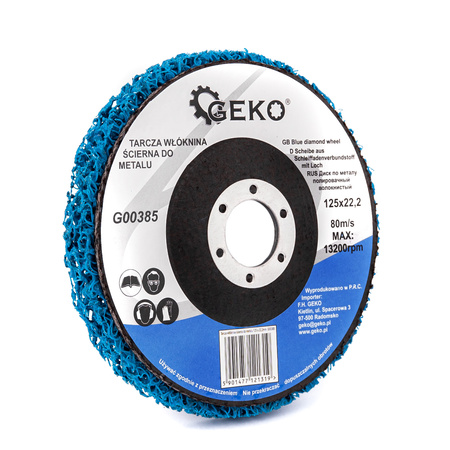 Tarcza Ścierna z Włókniny 125x22mm Ściernica INOX GEKO
