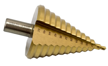 Wiertło stożkowe stopniowe tytanowe 4-52 mm HSS GEKO