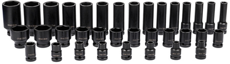 Zestaw nasadek udarowych 8-32 nasadki udarowe 1/2 do kluczy pneumatycznych 35el ROCKFORCE