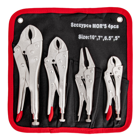 Szczypce zaciskowe Morse'a 125-250 mm (5-10") Zestaw 4 szt SILVER