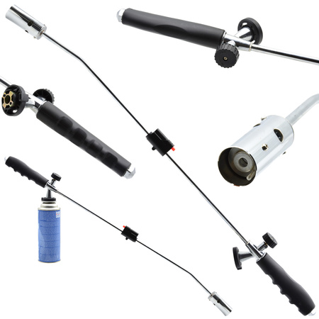 Wypalarka ogrodowa do chwastów - palnik na kartusze gazowe + 3 kartusze gazowe 400ml FALON-TECH