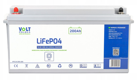 Akumulator LiFePo4 BMS 200Ah 12V 200A VOLT POLSKA