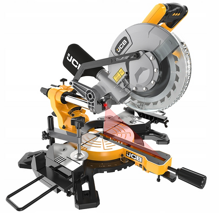 Pilarka ukośna ukosowa piła ukośnica 1500w z posuwem laser JCB