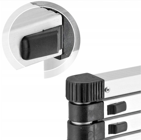 Drabina teleskopowa przegubowa aluminiowa 5m 150kg GEKO