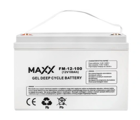 Zestaw awaryjnego zasilania - przetwornica napięcia ups sinuspro-500e 12v 230v 500w + akumulator 100ah