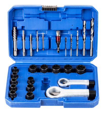 Nasadki wyketaki do zniszczonych zerwanych śrub szpilek nakrętek 26 elem. FALON-TECH