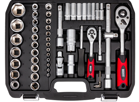 Zestaw narzędziowy kluczy nasadowych bity torx 108 szt BEST