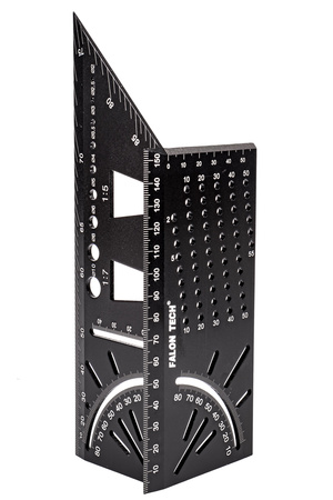 Kątownik japoński aluminiowy stolarski 3D przymiar miara miarka linijka FALON-TECH