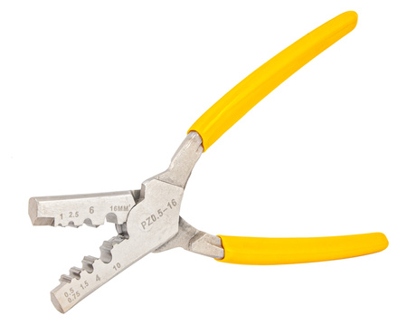 Szczypce do zaciskania tulejek kablowych praska 0.5-16mm SILVER