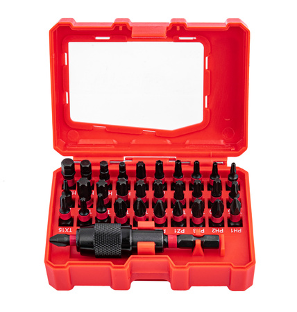 Bity udarowe nasadki końcówki zestaw bitów udarowych do wkrętarki 32el FALON-TECH