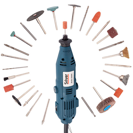 Mini szlifierka drill multiszlifierka wielofunkcyjna frezarka 160w 300 el SILVER