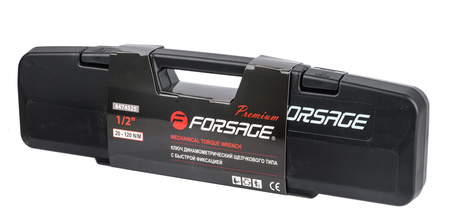 Klucz dynamometryczny dwustronny z certyfikatem 1/2" 450 mm 20-120 Nm FORSAGE