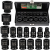 Nasadki udarowe klucze nasadowe krótkie 1/2" 10-32 mm zestaw walizka 15el  ROCKFORCE