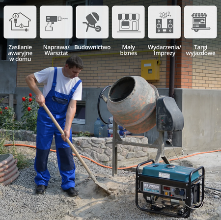 Agregat generator prądotwórczy benzynowo - gazowy KS 2900G 2,9 kW 1-fazowy Könner & Söhnen KS