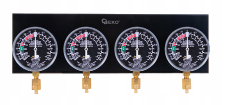 Zestaw do synchronizacji regulacji gaźników spalinowych wakuometry 4szt + 17 adapterów GEKO