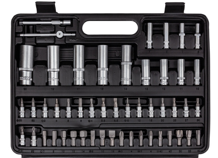 Zestaw narzędziowy klucze nasadowe bity torx 108 szt MASTIFF