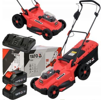 Kosiarka akumulatorowa do trawy bezszczotkowa 36V 2x4Ah system 2x18V 43cm YT-85224 YATO