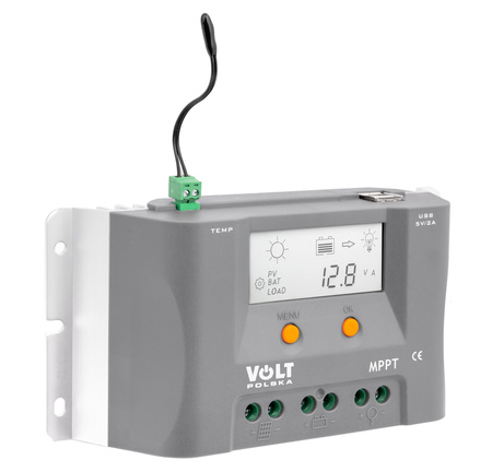 Regulator napięcia paneli ładowania solarnych MPPT 12V 10A VOLT POLSKA