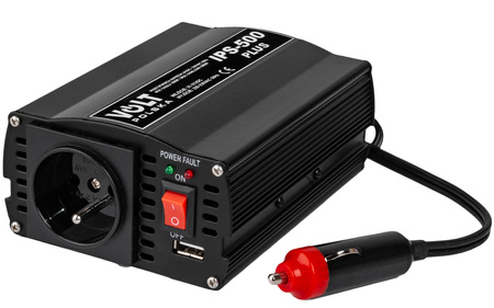 Przetwornica napięcia prądu IPS-500 PLUS (24V/230V/500W) VOLT POLSKA