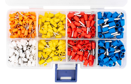 Tulejki do zakańczania przewodów izolowane 500szt. Falon-Tech