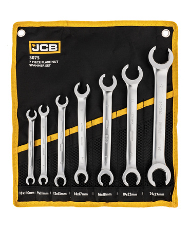 Klucze otwarte oczkowe zestaw do przewodów hamulcowych CR-V 7el 8-27mm JCB