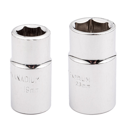 Zestaw podnośnik lewarek trapezowy klucz teleskopowy do wymiany kół + nasadki 2T FORCEKRAFT