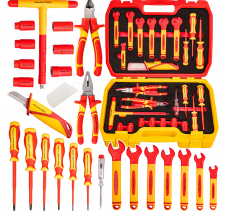 Zestaw narzędzi izolowanych izolowane 1000V 25 elem. FALON-TECH