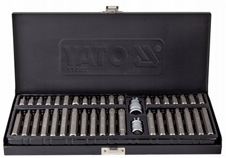 Zestaw bitó bity TORX HEX SPLINE 40 sztuk walizka YT-0400 YATO