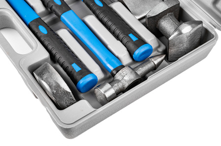 Zestaw narzędzi blacharskich 7el młotek kowadło młotki do blachy FALON-TECH