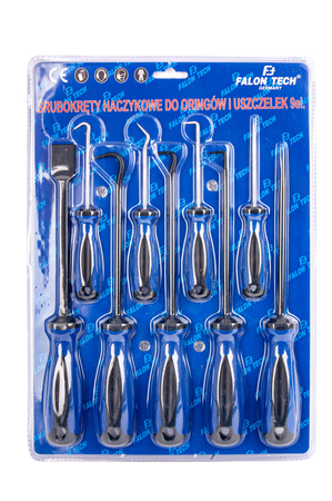 Śrubokręty haczykowe do oringów 9 elem. FALON-TECH