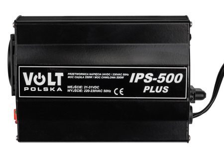 Przetwornica napięcia prądu IPS-500 PLUS (24V/230V/500W) VOLT POLSKA