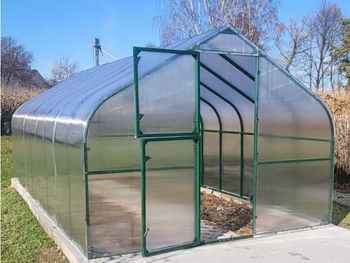 Szklarnia ogrodowa poliwęglan premium plus 300x400 12m2 kolor zielony PTF