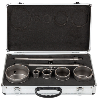 Zestaw otwornic do betonu SDS Max Plus 9 szt (otwornica) FALON-TECH