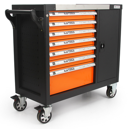 Profesjonalna szafka narzędziowa wózek warsztatowy 7 szuflad 298 el BJC