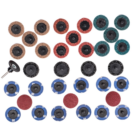 Szczotki do czyszczenia piast i tarcz hamulcowych zestaw 35 el. Falon-Tech