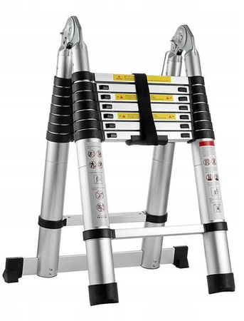 Drabina teleskopowa przegubowa aluminiowa 5m 150kg GEKO