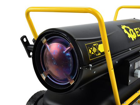 Nagrzewnica olejowa mocna dmuchawa spalinowa ogrzewacz z termostatem 25 kW GEKO