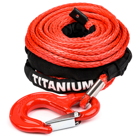 Lina syntetyczna syntetyk do wyciągarki wciągarki hak kausza 12mm 24m 4X4 off road TITANIUM WINCH