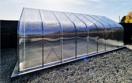 Szklarnia ogrodowa poliwęglan premium plus 300x600 18m2 kolor antracyt PTF