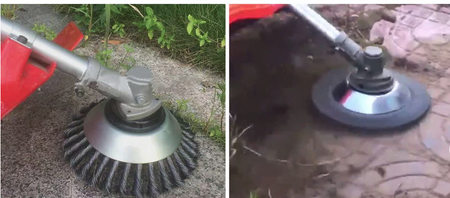 Szczotka druciana tarczowa skręcana do usuwania zarośli 200mm