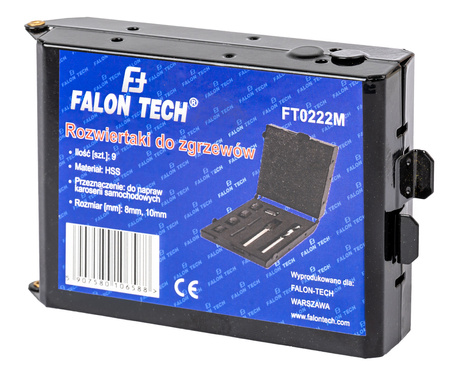 Rozwiertak do zgrzewów wiertło do zgrzewów frez do spawów frez do spoin 9 el. FALON-TECH