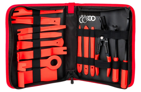 Ściągacze do tapicerki 19el zestaw ściągaczy SILVER