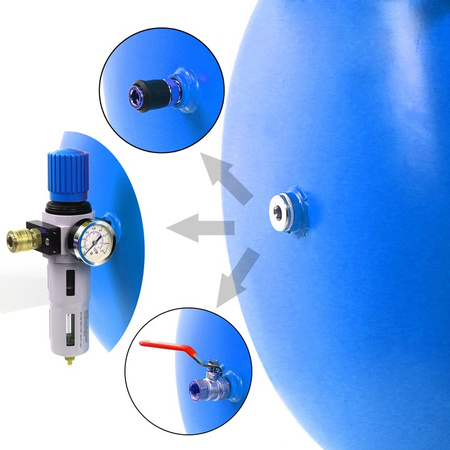 Kompresor olejowy sprężarka 200l 860L/min 4kW/5,5 Km MAR-POL