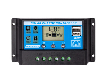 Regulator napięcia paneli ładowania solarnych PWM 12V/24V 30A LCD VOLT POLSKA