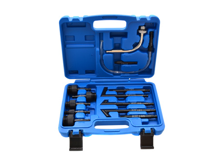 Pompa pneumatyczna do napełniania oleju w skrzyniach biegów + adaptery 13szt FALON-TECH