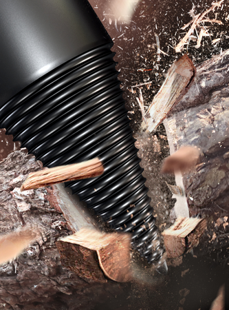 Świder do rozłupywania łupania drewna wiertło stożkowe stożek klin 32 42 mm SILVER