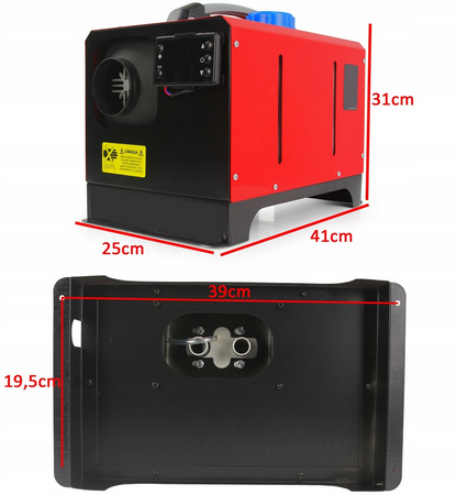 Nagrzewnica spalinowa dmuchawa olejowa webasto zamknięta komora spalania pilot 12kW MAR-POL