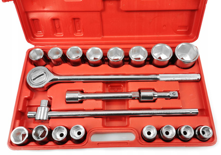 Klucze nasadowe do TIR-ów, maszyn rolniczych 3/4" 21 sztuk MAR-POL