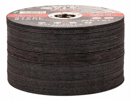 Zestaw tarcze do cięcia metalu stali aluminium inox 125x1,0 50szt INTER-VIS